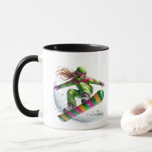 Snowboarder mug