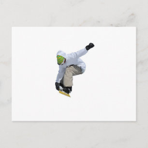 snowboarder postcard