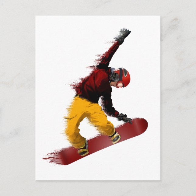 Snowboarder Postcard (Front)
