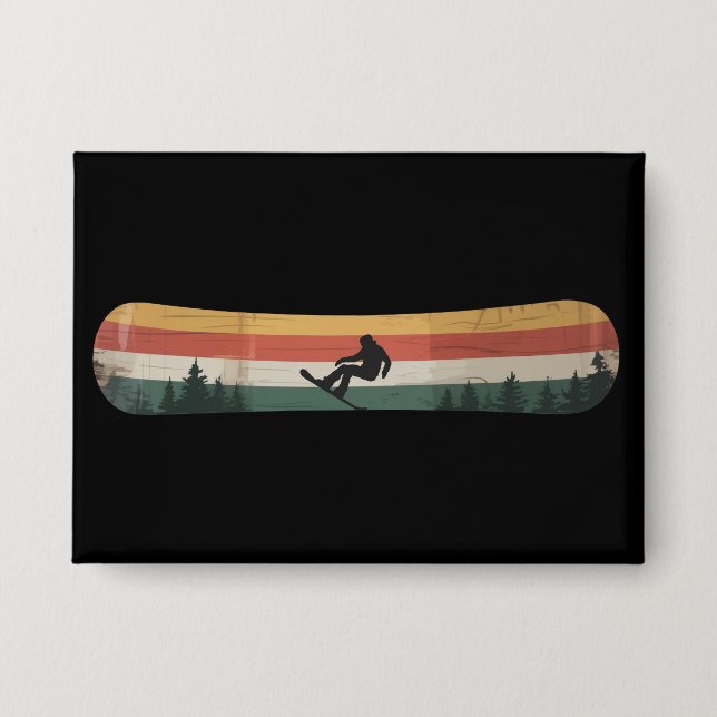 Snowboarder Retro Winter Sports Gift (Front)
