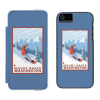 Snowboarder Scene - Mount Baker, Washington