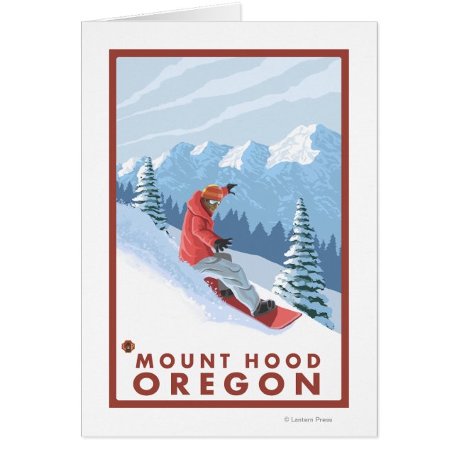 Snowboarder Scene - Mount Hood, Oregon (Front)