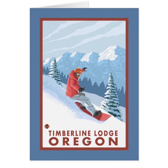 Snowboarder Scene - Timberline Lodge, Oregon (Front)