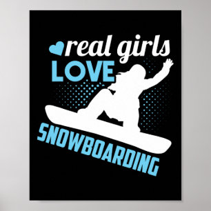 Snowboarder Shirt Men Women Kids Snowboarding Gift Poster