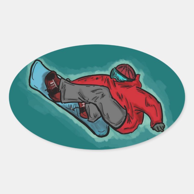 Snowboarder shred stickers (Front)
