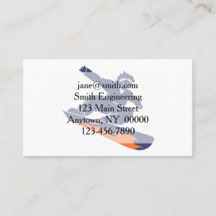Snowboarder silhouette - Choose background color Business Card