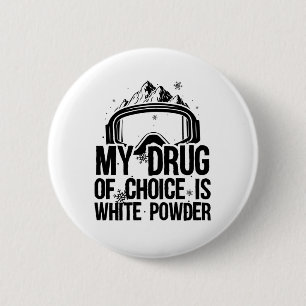 Snowboarder Skiers Snow Snowboard Gifts 6 Cm Round Badge
