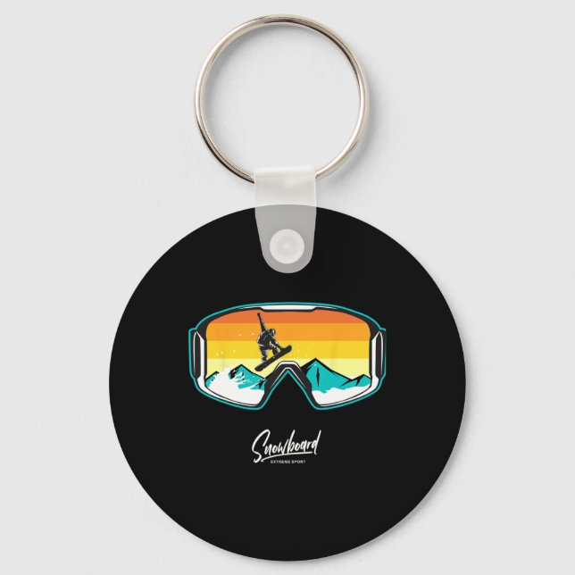 Snowboarder Snow Boarding Snowboarders 1  Key Ring (Front)
