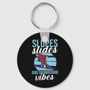 Snowboarder Snowboarding 1 Key Ring
