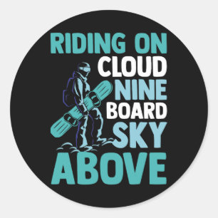 Snowboarder Snowboarding  Classic Round Sticker