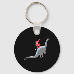 Snowboarder Snowboarding Mountain Snowboard Dinosa Key Ring