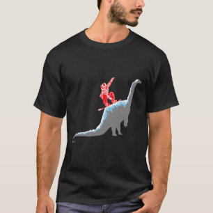 Snowboarder Snowboarding Mountain Snowboard Dinosa T-Shirt