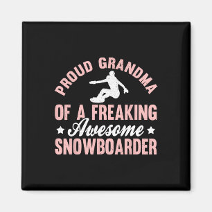 Snowboarder Snowboarding Snow Board Snowboard Gran Magnet