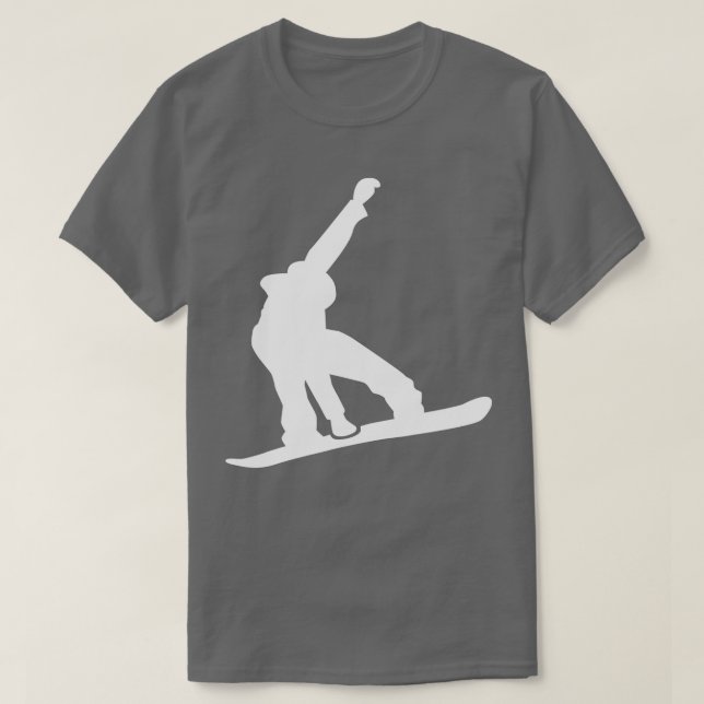 Snowboarder snowboarding  T-Shirt (Design Front)