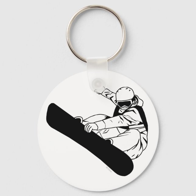 Snowboarding 3 key ring (Front)