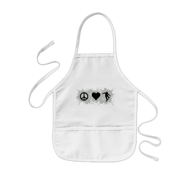 Snowboarding 3 kids apron (Front)