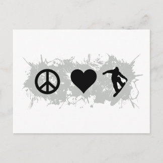 Snowboarding 3 postcard