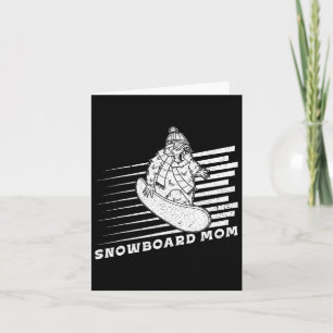 Snowboarding Activity Outdoor Mountain Skiing Recr Card
