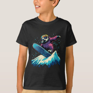 Snowboarding Animals- Sloth On A Snowboard Snowboa T-Shirt