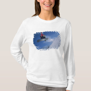 Snowboarding at Snowbird Resort, Utah (MR) T-Shirt