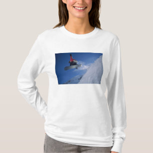 Snowboarding at Snowbird Resort, Utah (MR) T-Shirt
