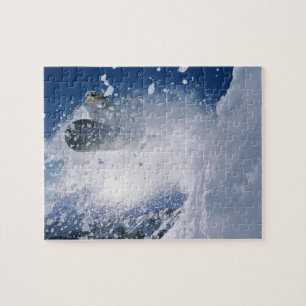 Snowboarding at Snowbird Resort, Wasatch Jigsaw Puzzle