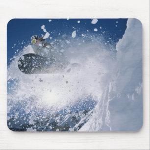 Snowboarding at Snowbird Resort, Wasatch Mouse Pad