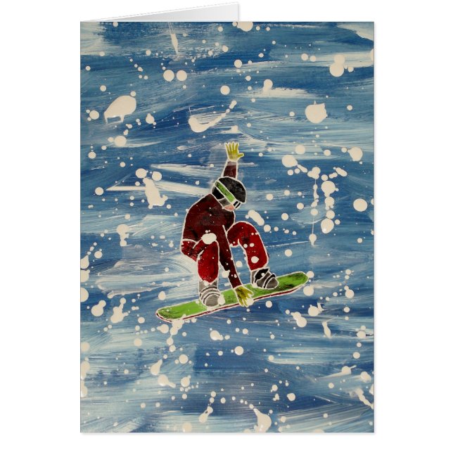 Snowboarding card (Front)
