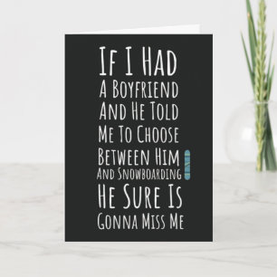 Snowboarding Cards For Women Snowboarder Winter