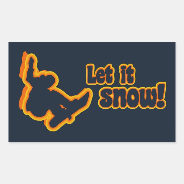 Snowboarding custom stickers (Front)