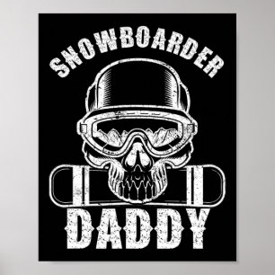 Snowboarding Dad Winter Sports Freestyle Snowboard Poster