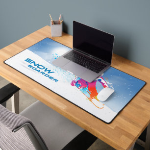 Snowboarding   desk mat