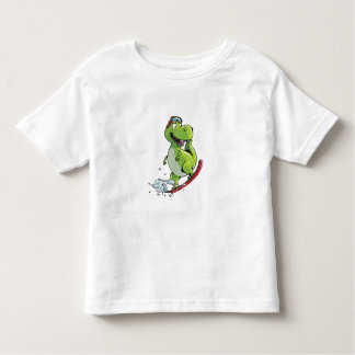 Snowboarding Dinosaur Toddler T-Shirt