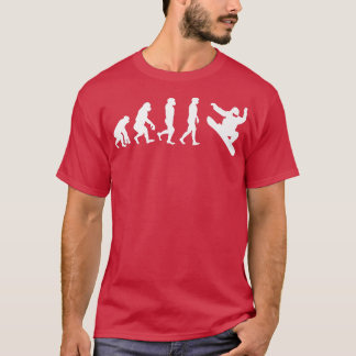 Snowboarding Evolution Funny Snow Boarding Expert T-Shirt