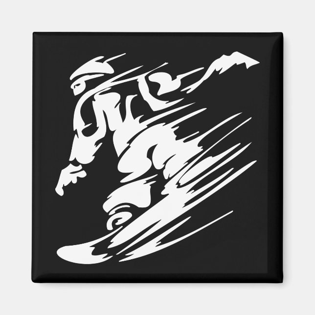 Snowboarding Extreme Sport Magnet (Front)