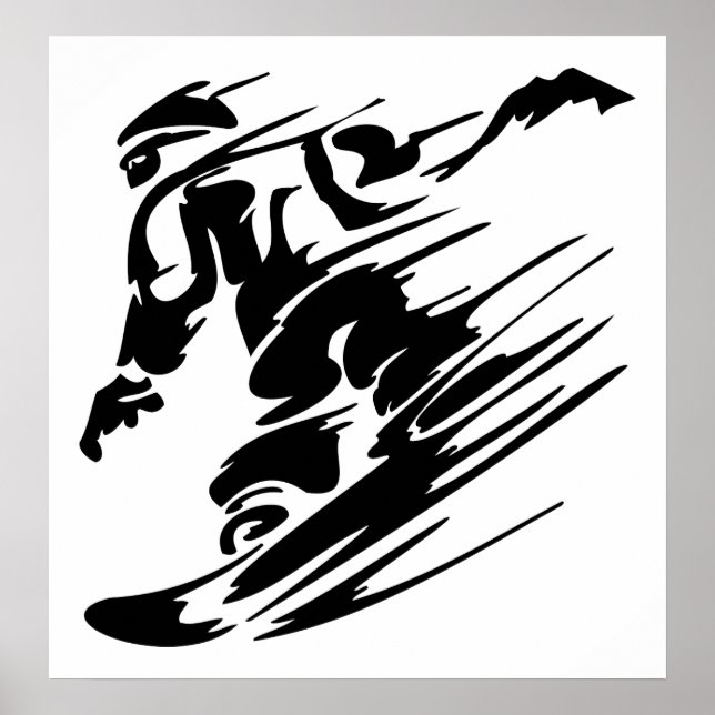 Snowboarding Extreme Sport Poster (Front)