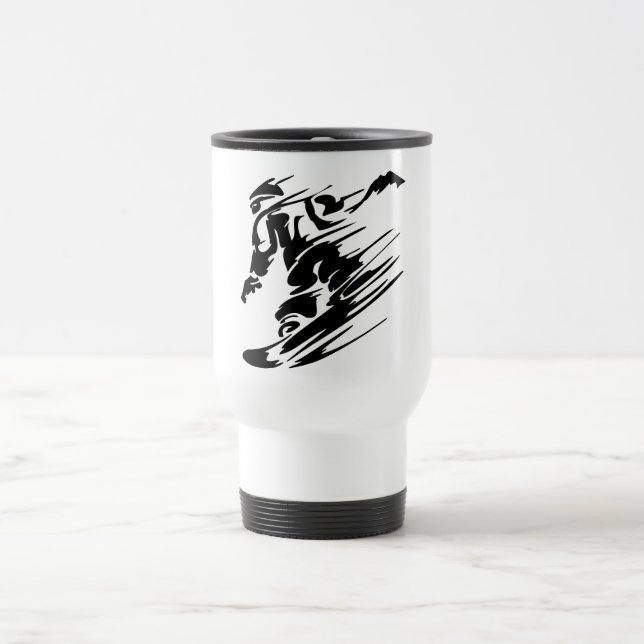 Snowboarding Extreme Sports Travel Mug (Center)