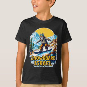 Snowboarding Fox Adventure In Israel T-Shirt