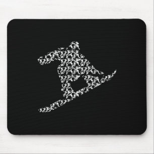 Snowboarding Freestyle Snowboarders Silhouette I S Mouse Pad