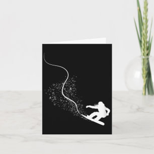 Snowboarding Freestyle Winter Sports Snowboard Tee Card