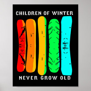 Snowboarding Funny Snowboard  Poster