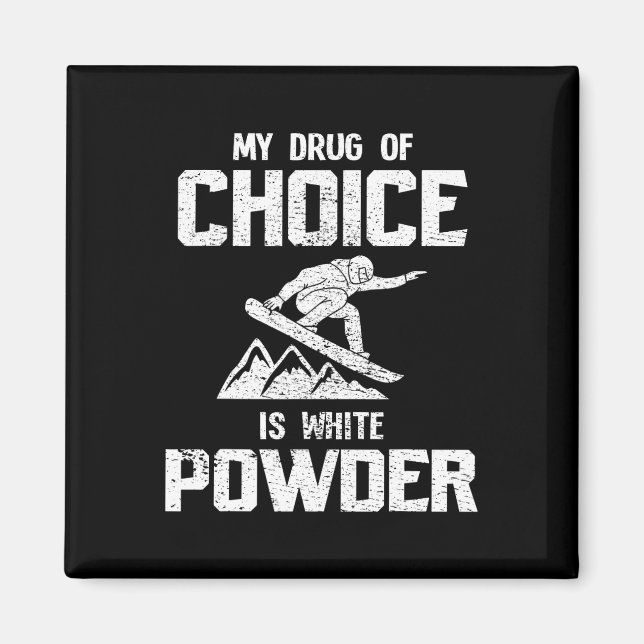 Snowboarding Gift  Magnet (Front)