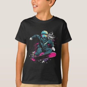 Snowboarding Girl Graphic T-Shirt