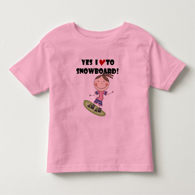 Snowboarding Girl Tshirts and Gifts (Front)