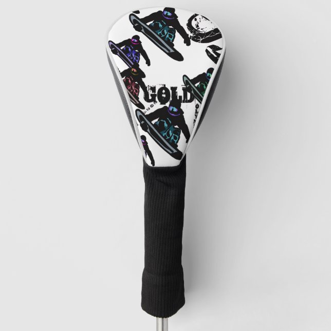 SNOWBOARDING  GOLF HEAD COVER (Front)