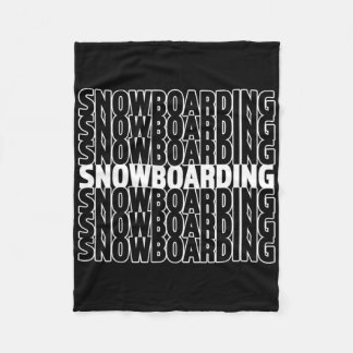Snowboarding - Great Snowboarder Winter Gift  Fleece Blanket