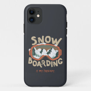 Snowboarding Is My Therapy - Winter Sport Case-Mate iPhone Case