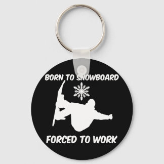 Snowboarding Key Ring