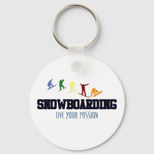 SNOWBOARDING-LIVE YOUR PASSION KEY RING