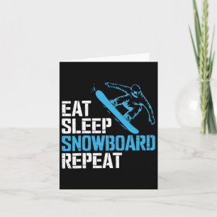Snowboarding Lover Humour Design Funny Snowboarder Card